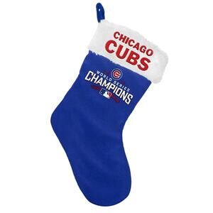 MLB Chicago Cubs  Christmas Stocking 2016 World Series Champions Holiday 17"